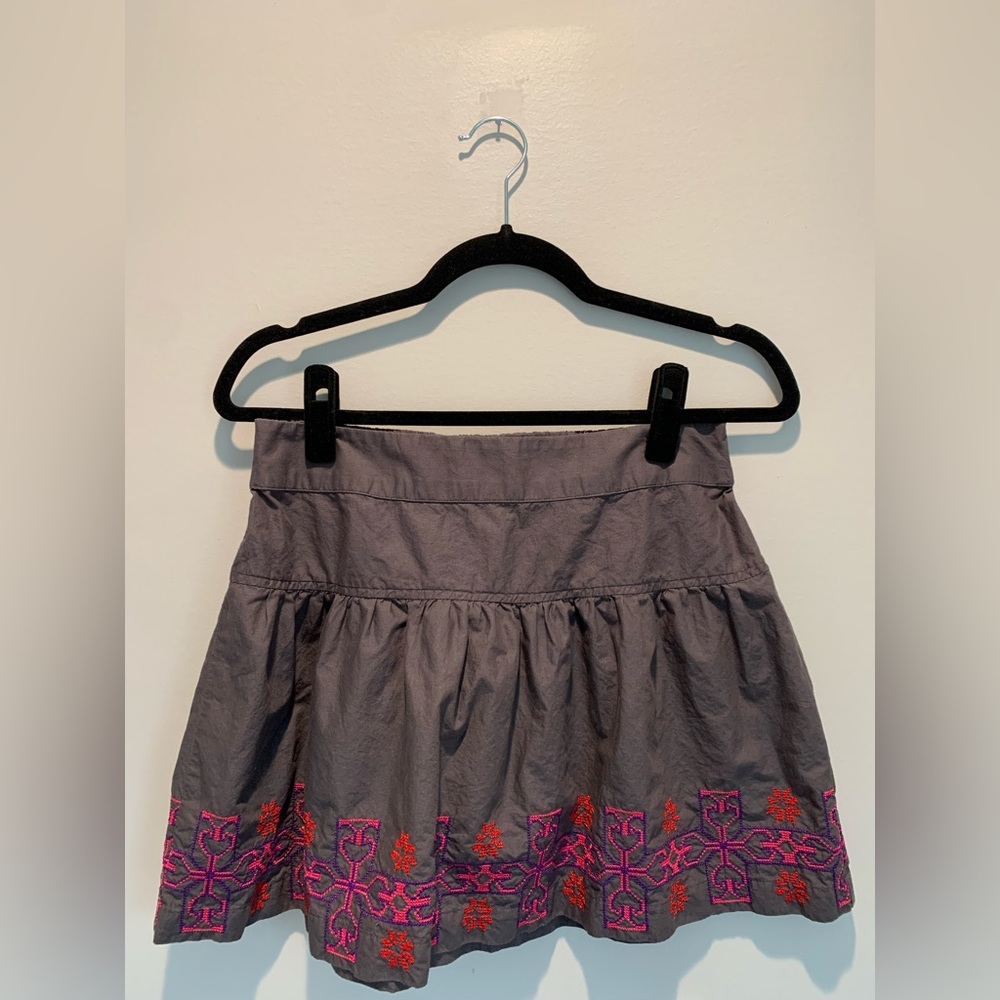 Vintage y2k embroidered tiered miniskirt